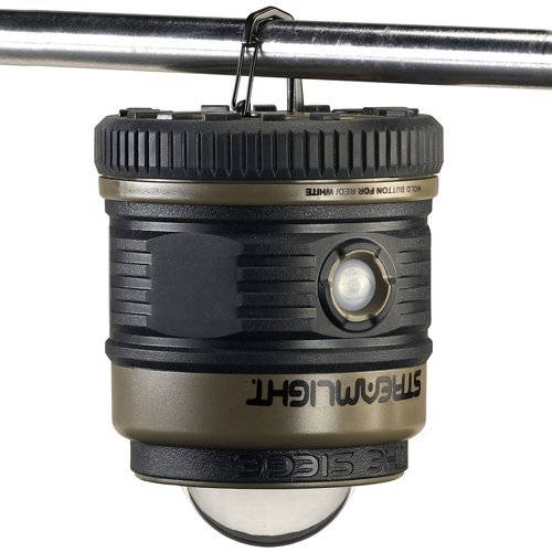 lampara de camping streamlight the siege colgada y sin cubierta